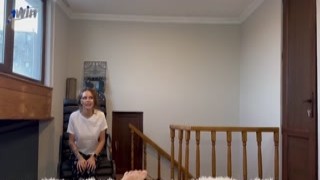 pcngl420 - Step-sis sits on dick with her wet pussy and takes cum in her mouth for a vacation trip