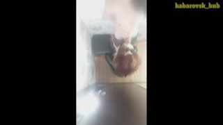 Having been left home alone for the day, the red-haired beauty had decided to give her house a makeover